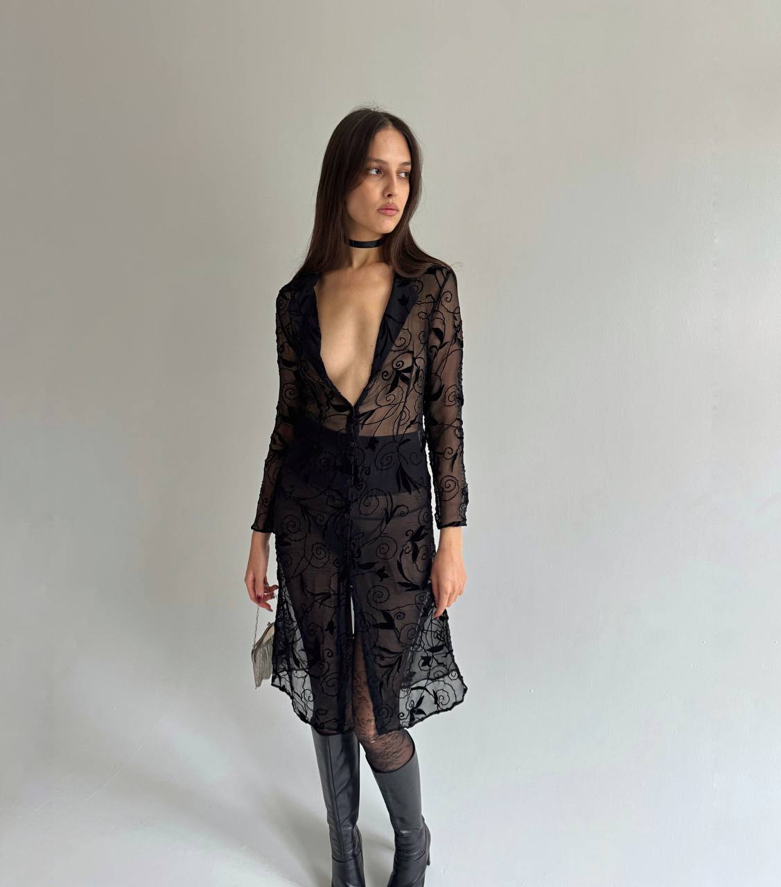 Vintage pure silk Lolita Lempicka dress