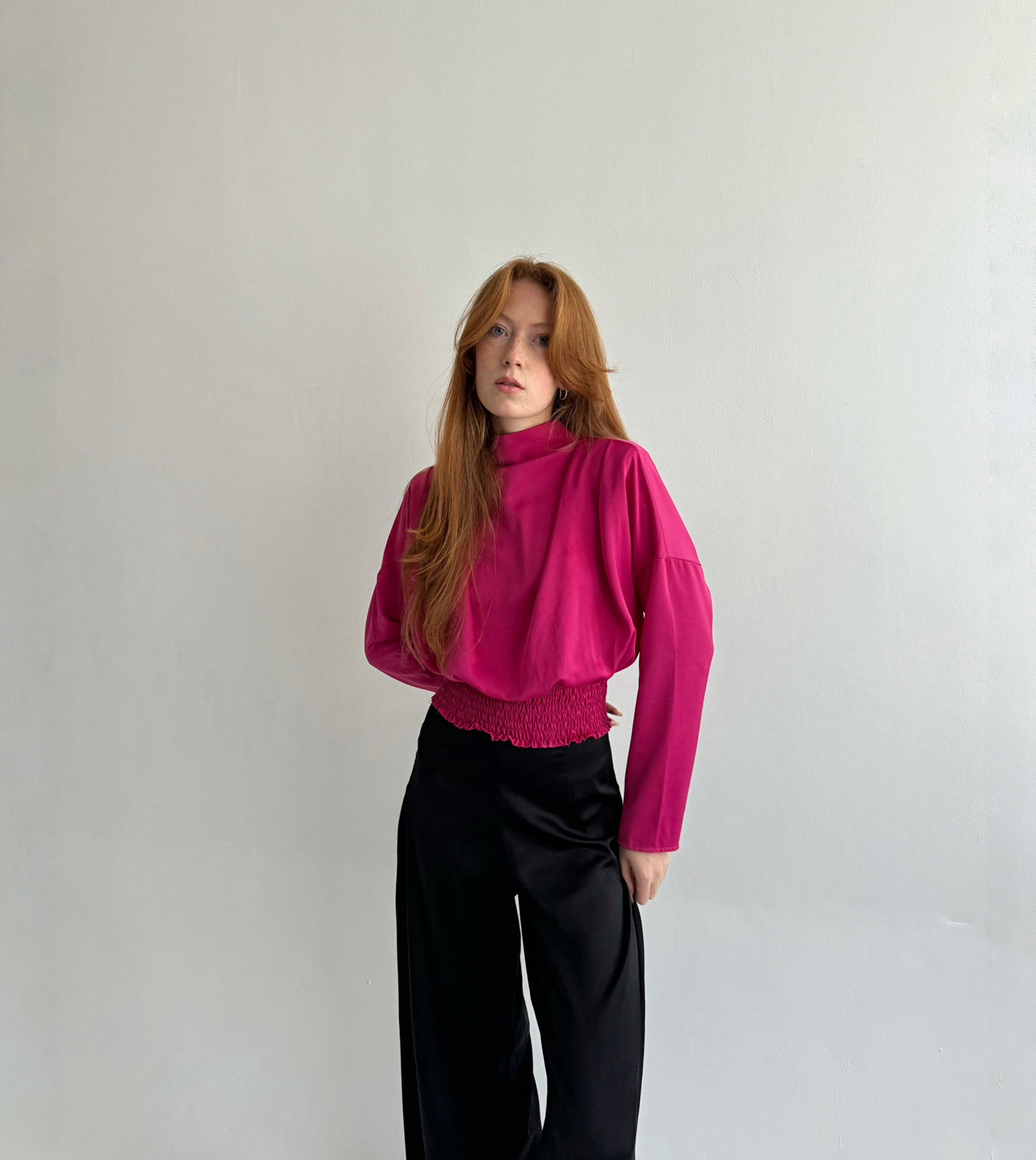 Vintage made in Italy fuchsia blouse