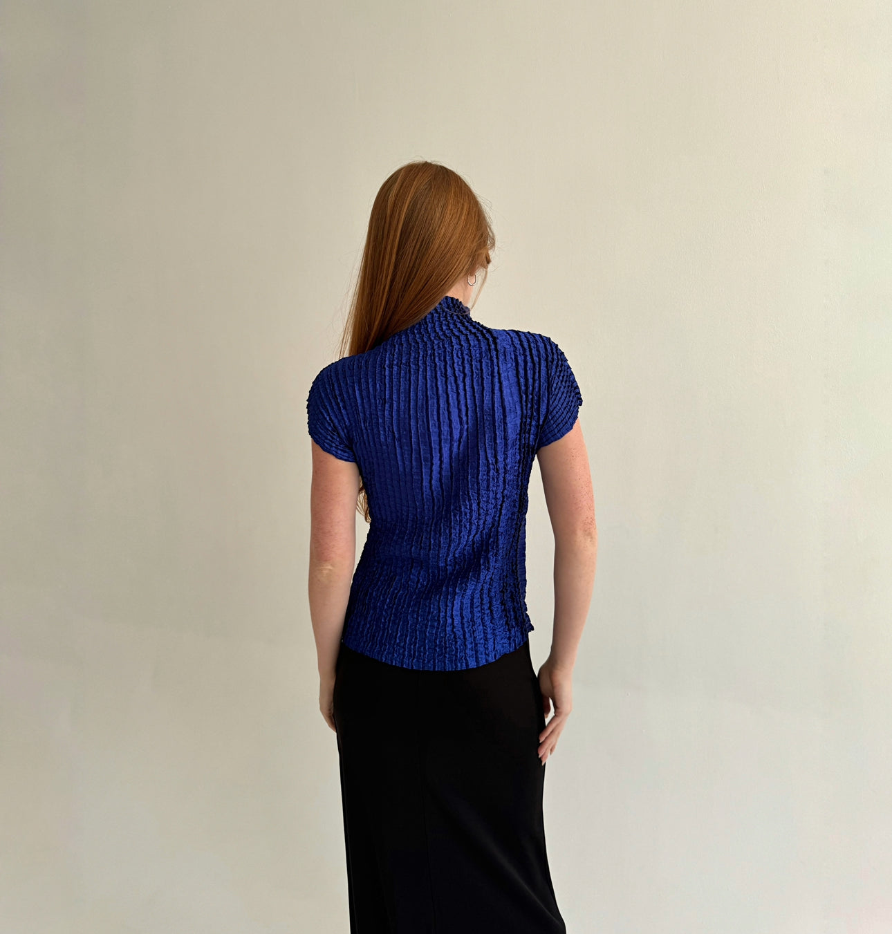 Vintage avant garde satin top