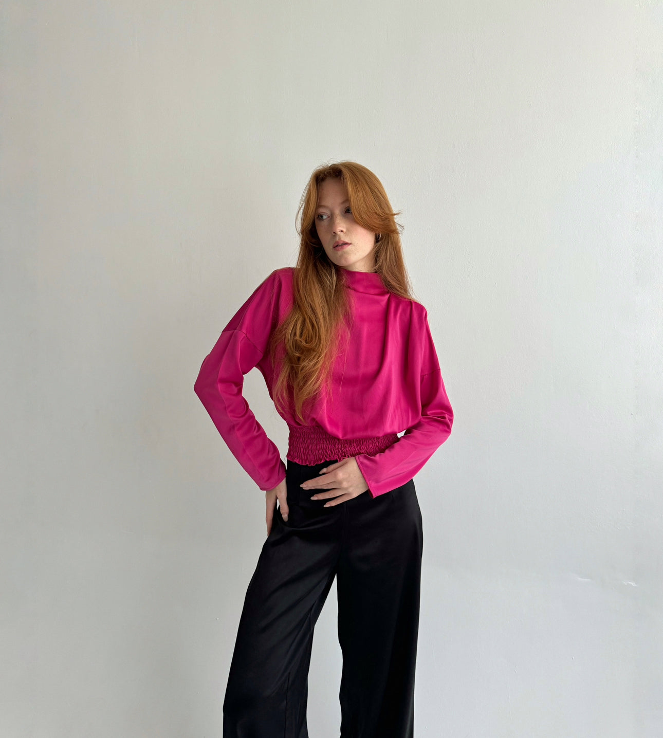 Vintage made in Italy fuchsia blouse