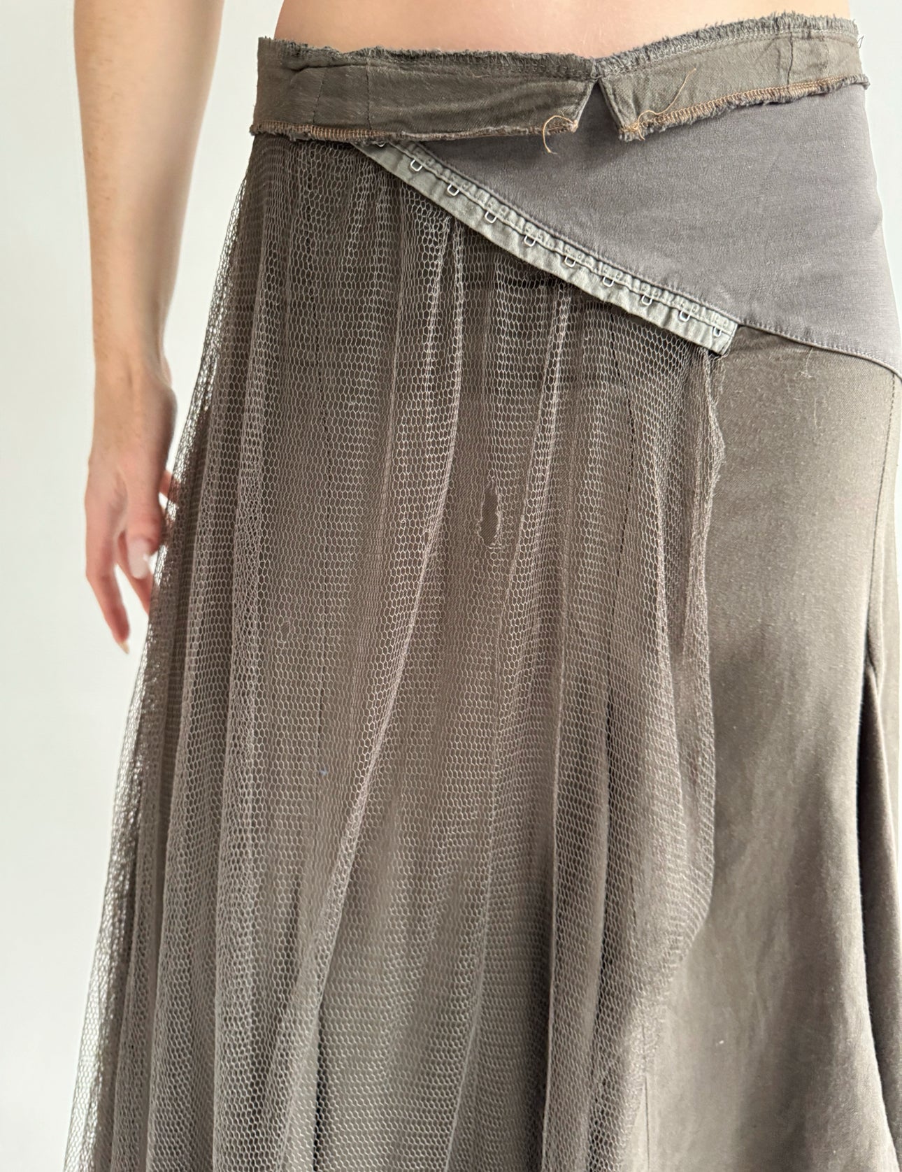 Y2K asymmetrical avant garde skirt