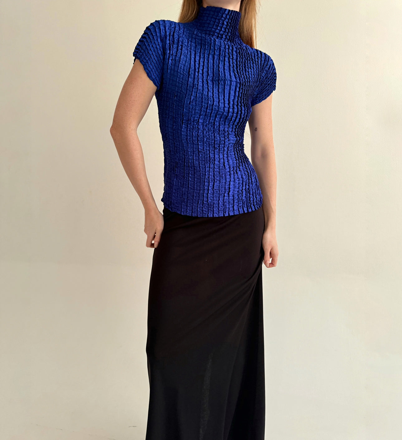 Vintage avant garde satin top
