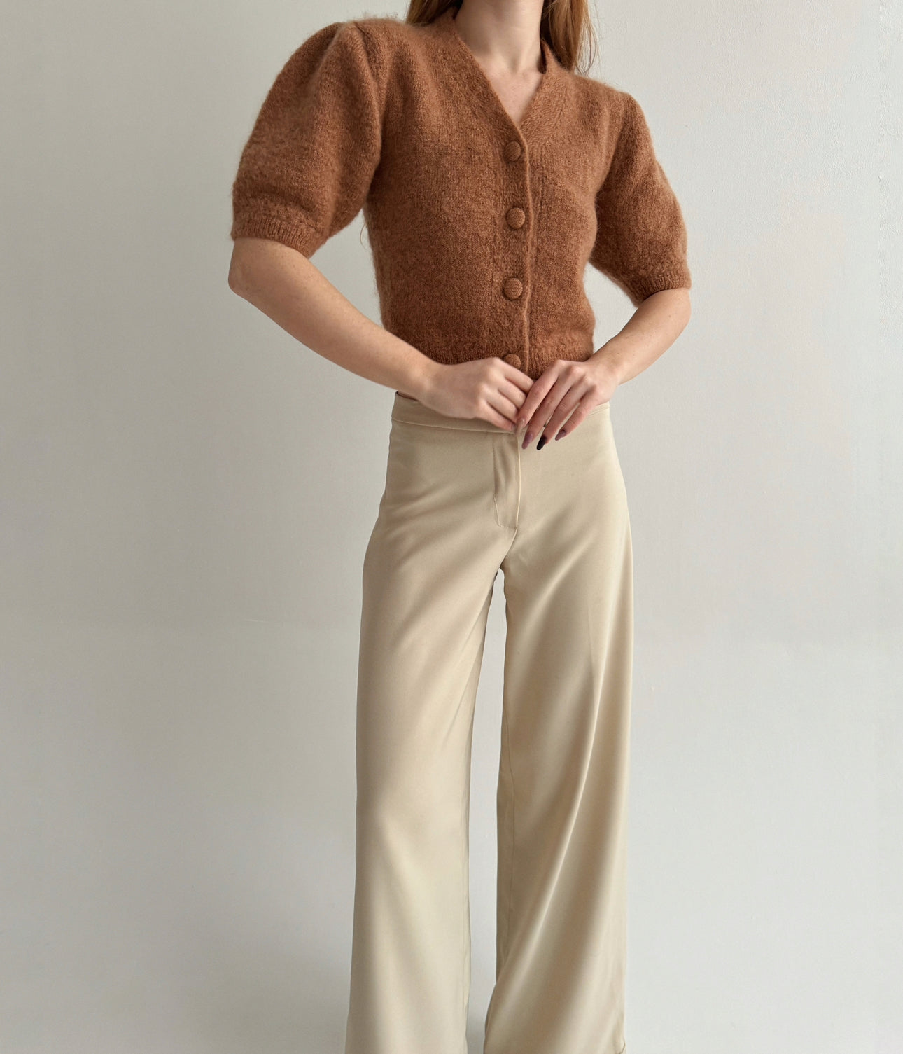 Rouje Paris 82% mohair fluffy cardigan