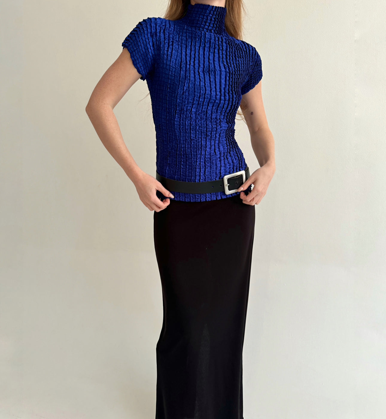 Vintage avant garde satin top