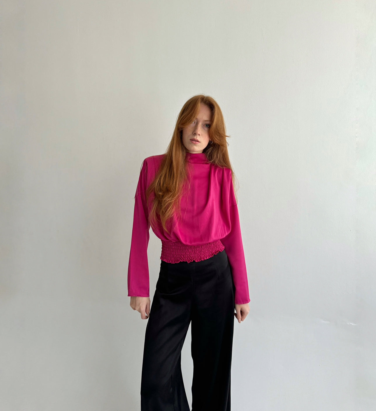 Vintage made in Italy fuchsia blouse