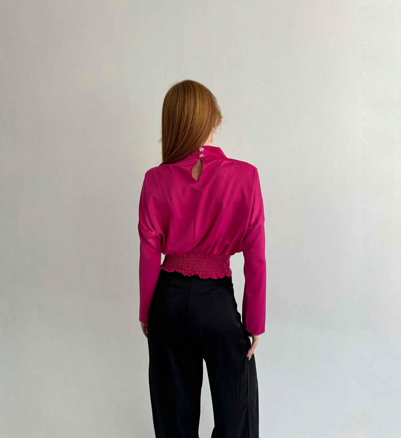 Vintage made in Italy fuchsia blouse