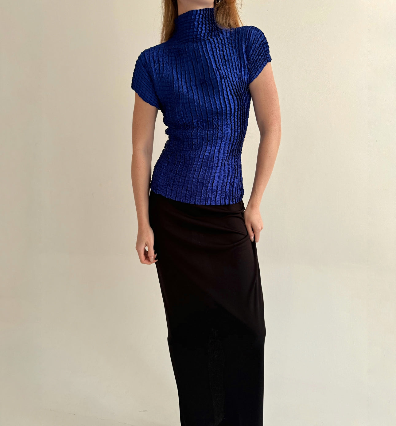 Vintage avant garde satin top