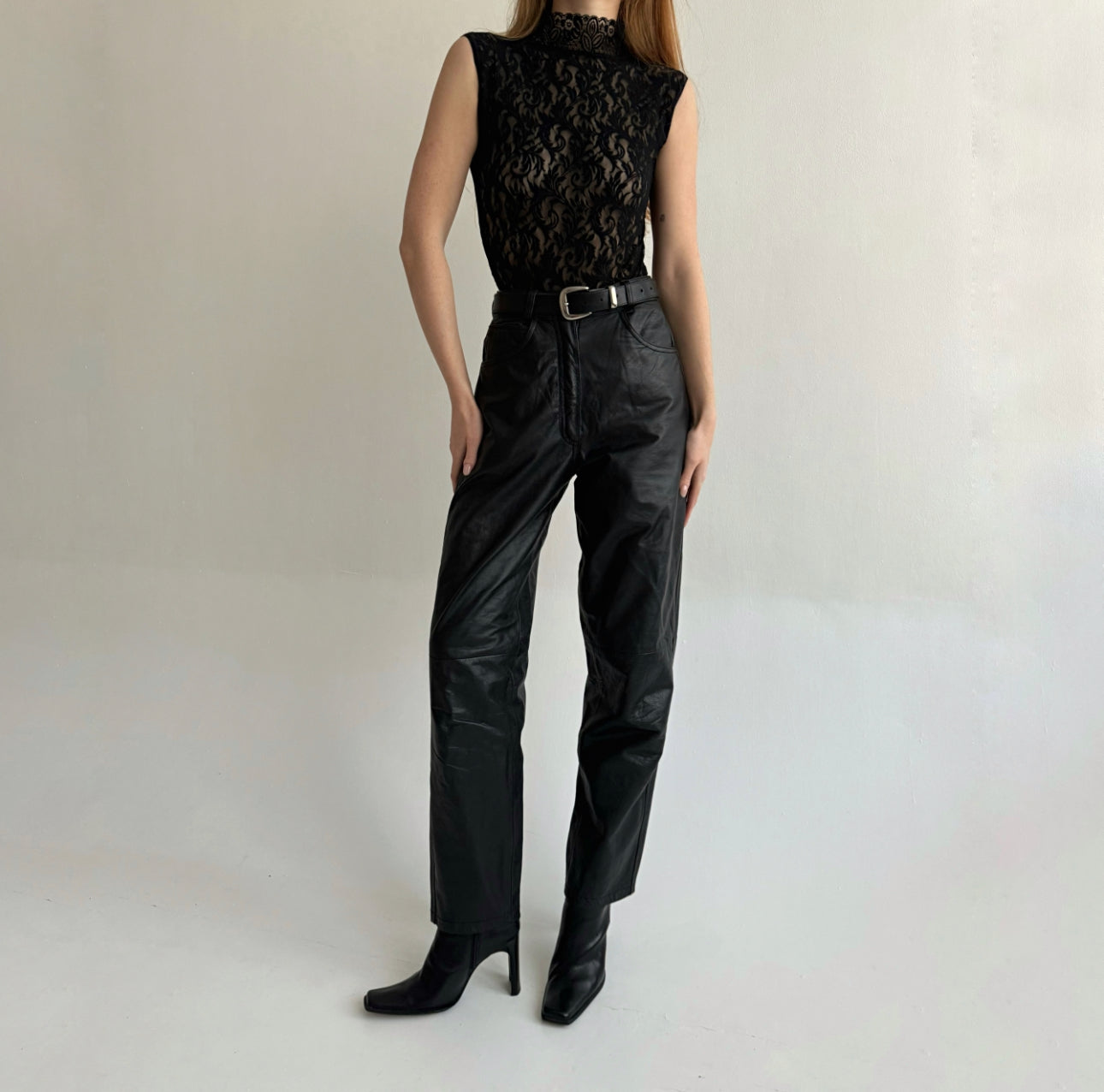 Vintage genuine leather pants