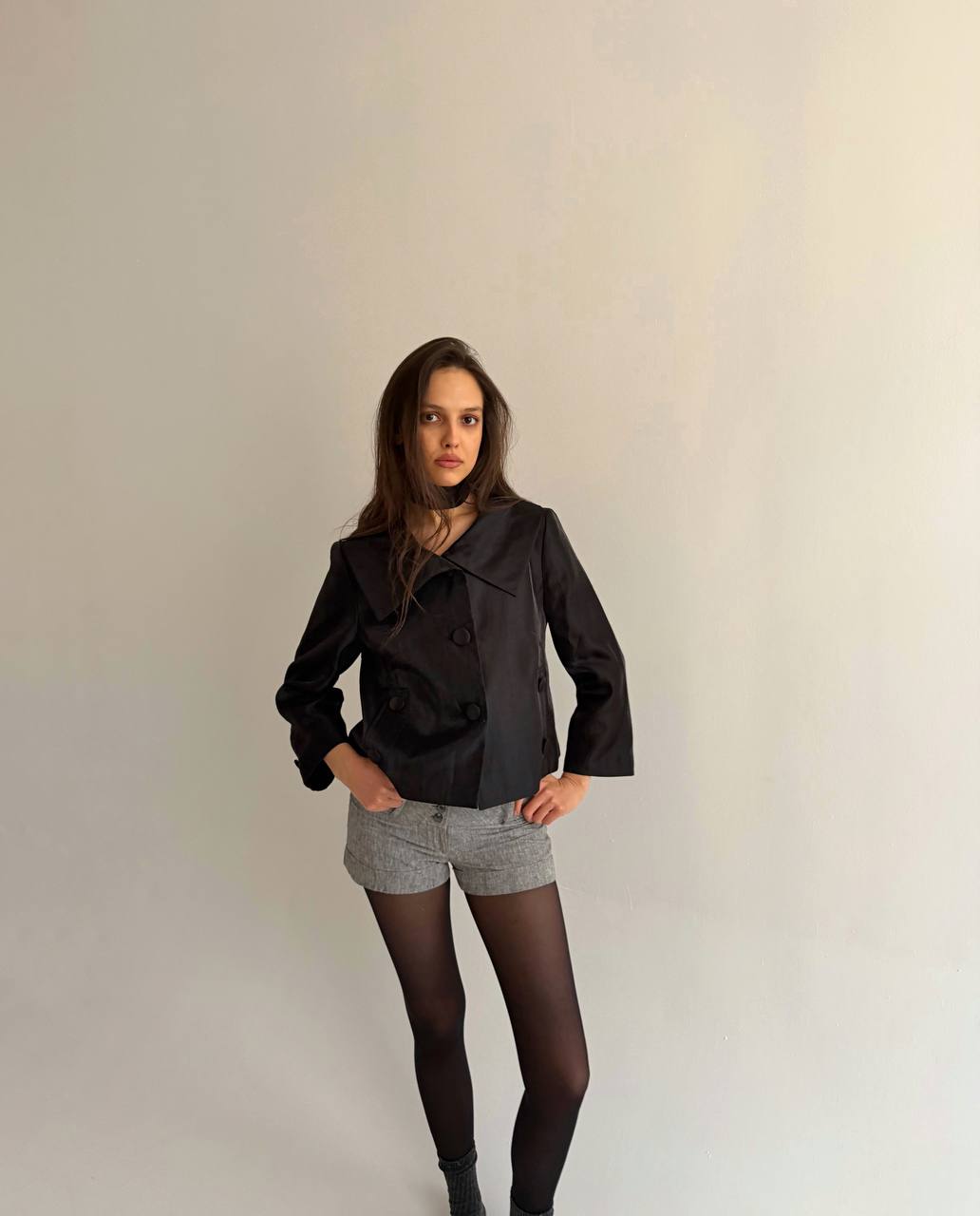 Vintage viscose button up jacket