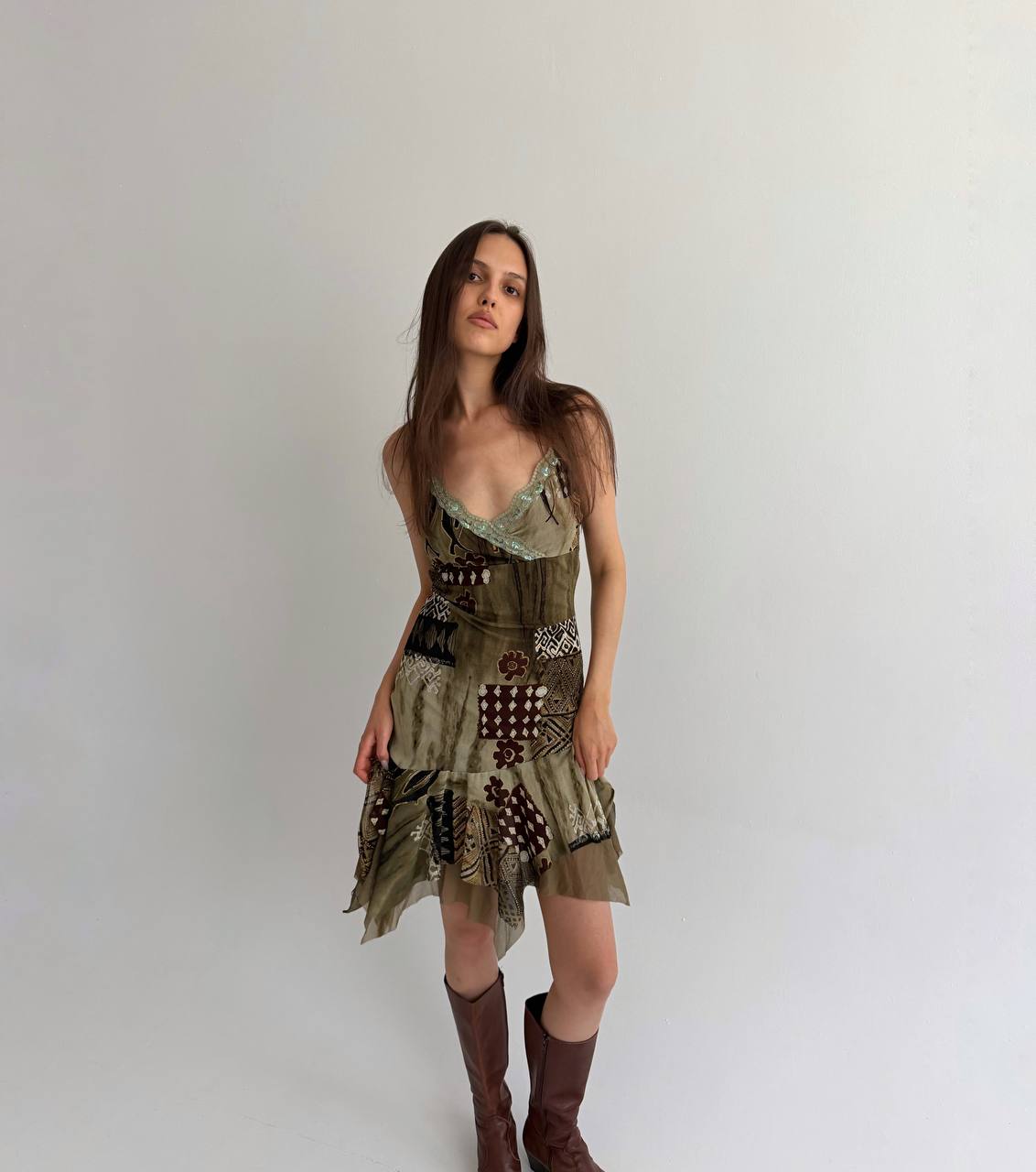 Vintage Y2K printed dress