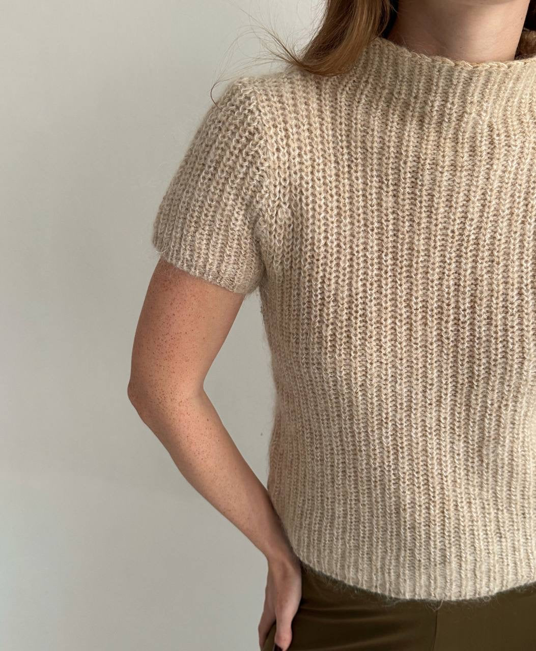 Vintage 30% mohair 30% viscose knitted jumper