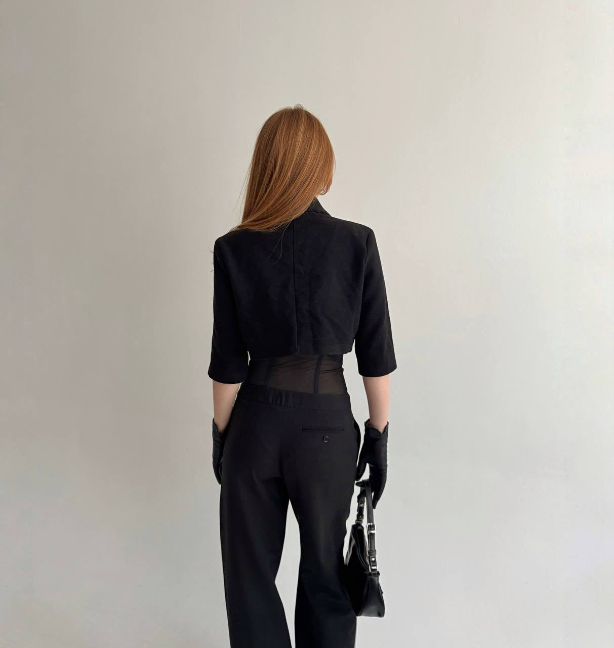 Vintage 50% viscose button up bolero