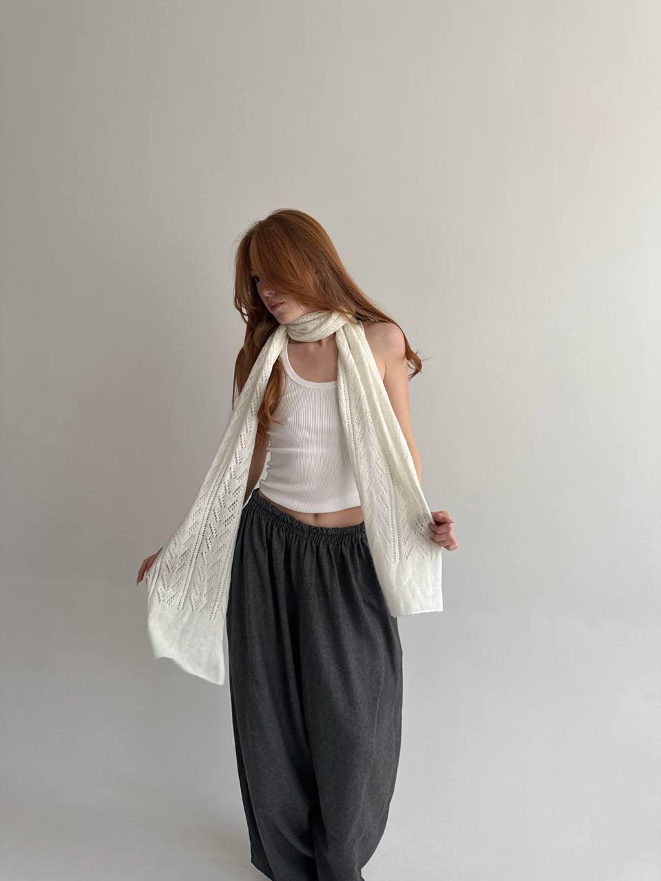 Vintage knitted scarf