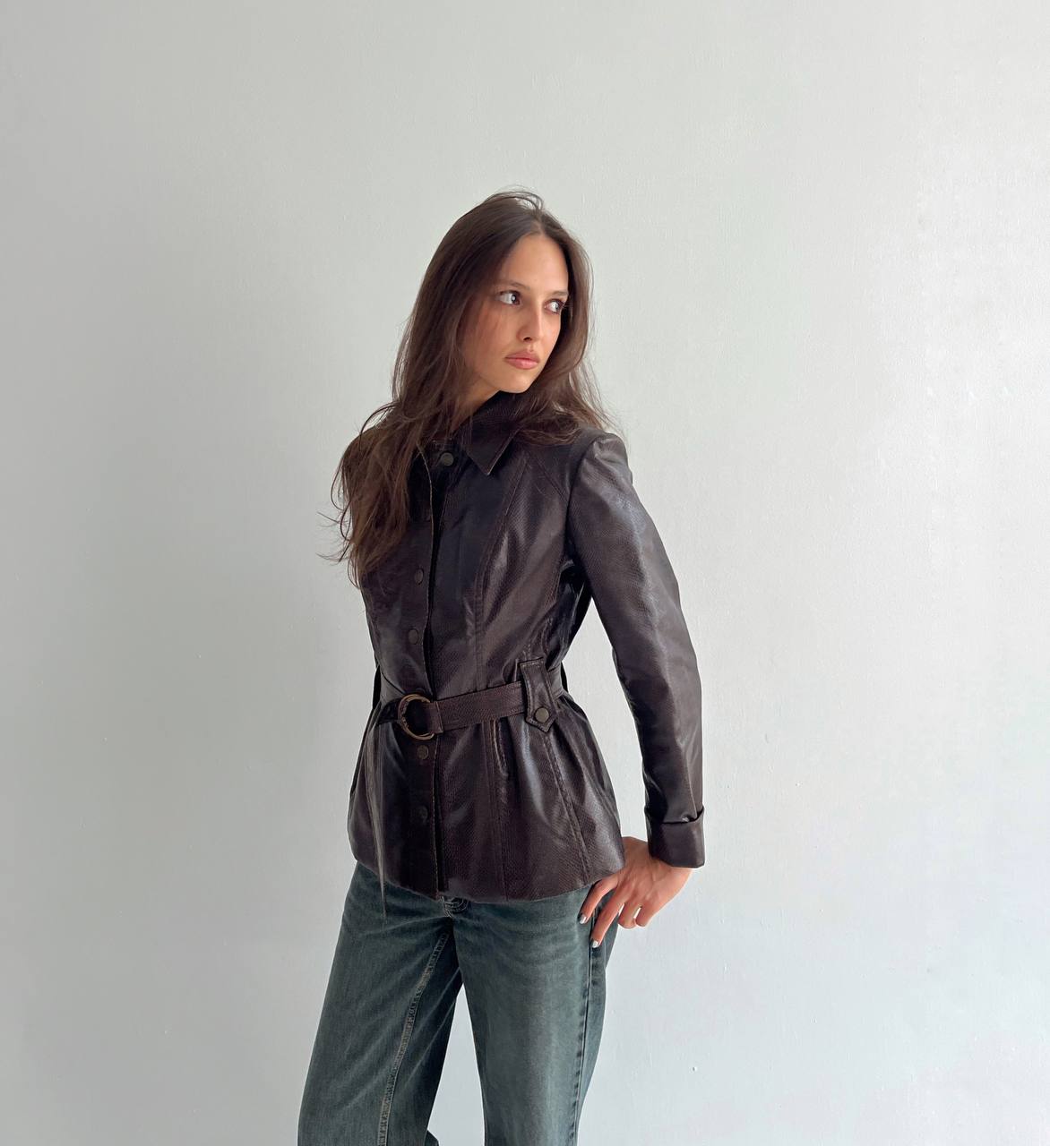 Vintage Plein Sud python imitation jacket