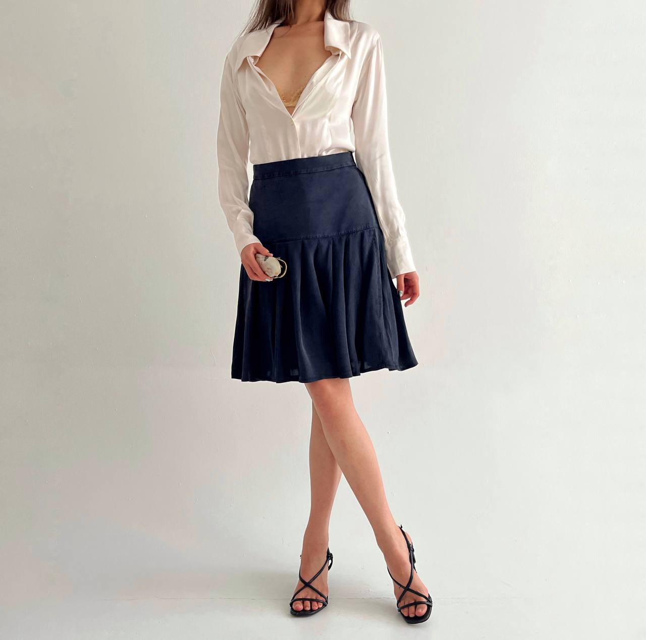 Vintage pure silk skirt