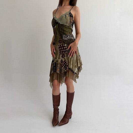 Vintage Y2K printed dress