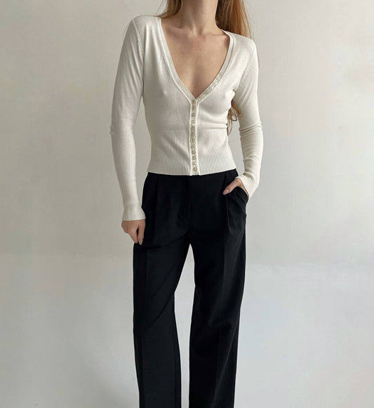 Vintage silk and cotton cardigan