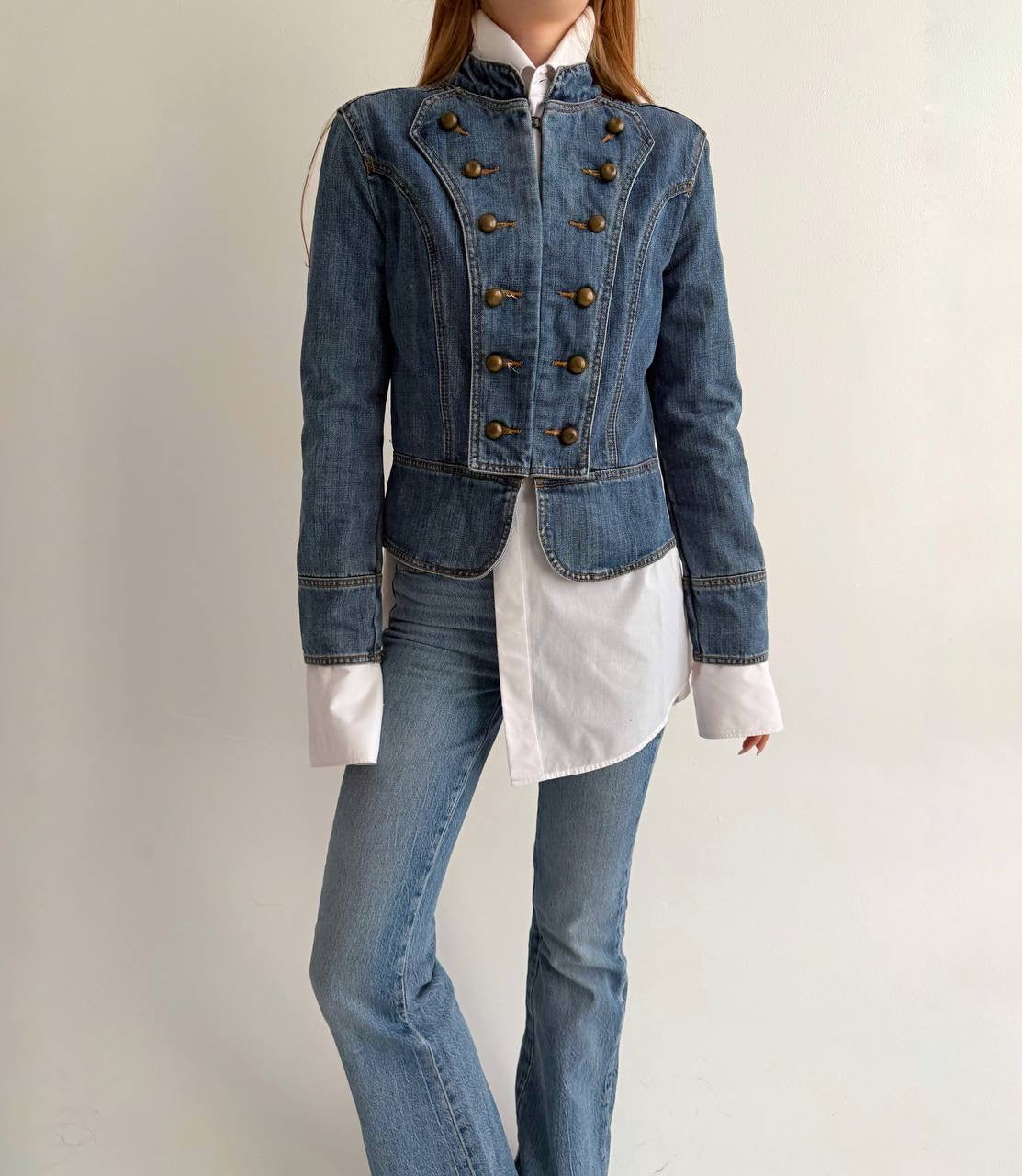 Y2K denim napoleon type jacket