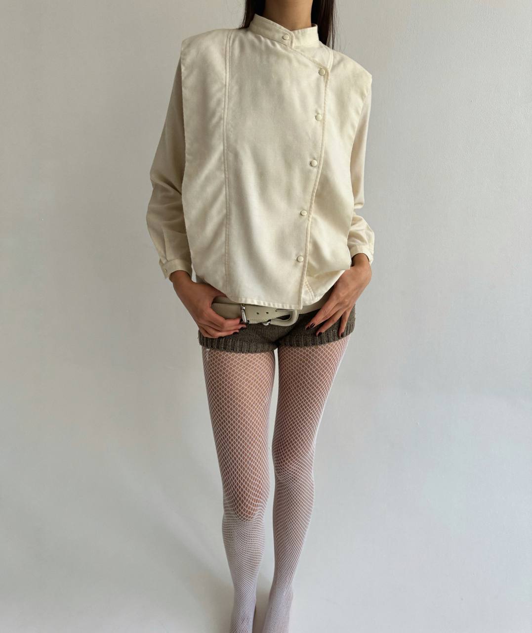 Vintage Courreges 60% wool avant garde blouse