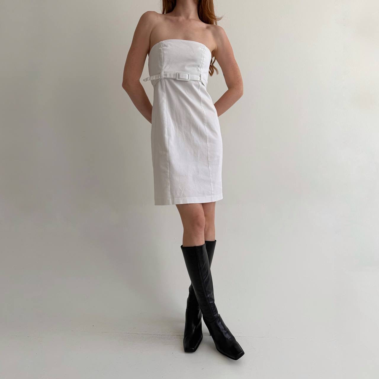 Vintage cotton 90s minimalism inspired dress