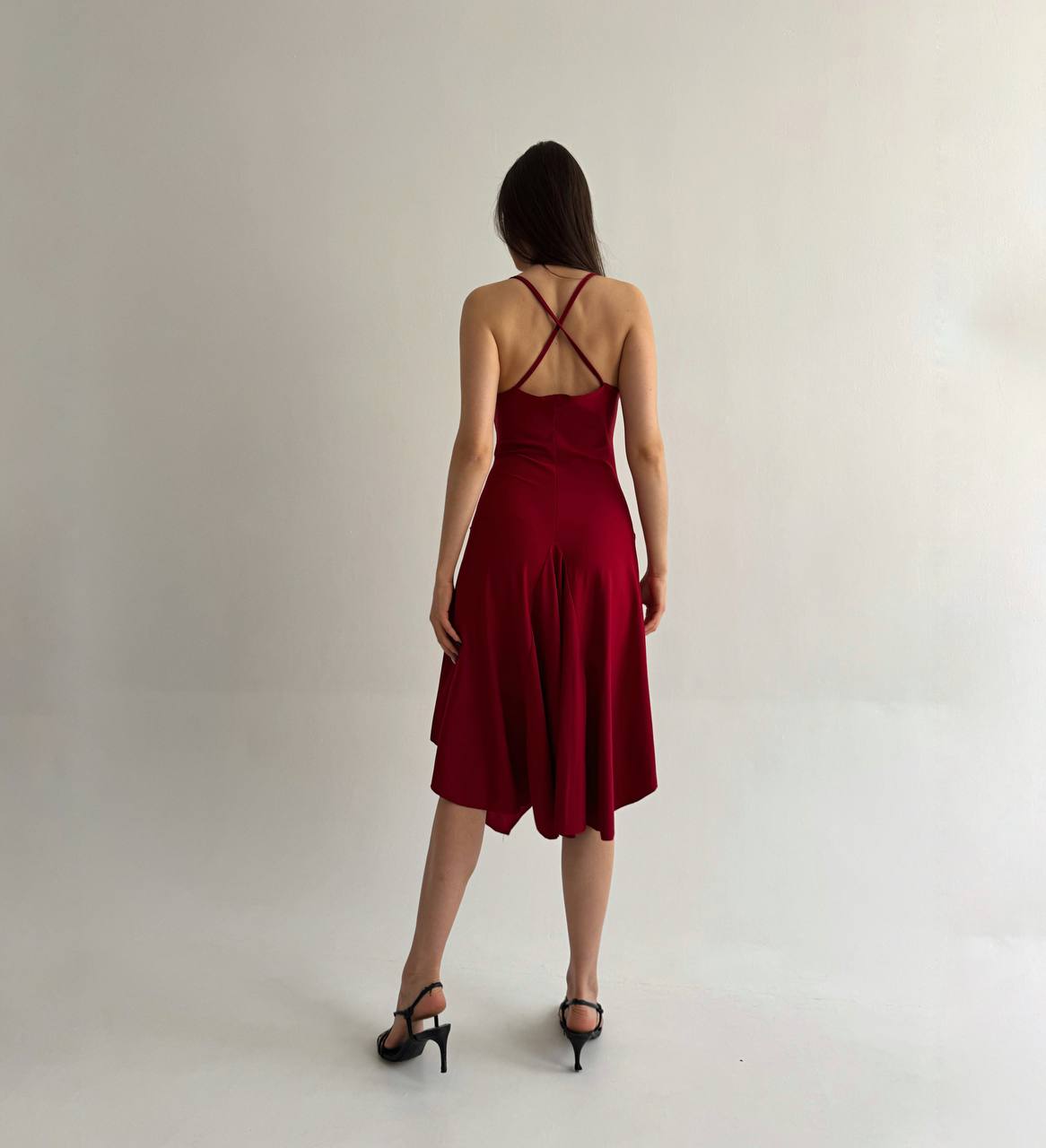 Vintage French red dress