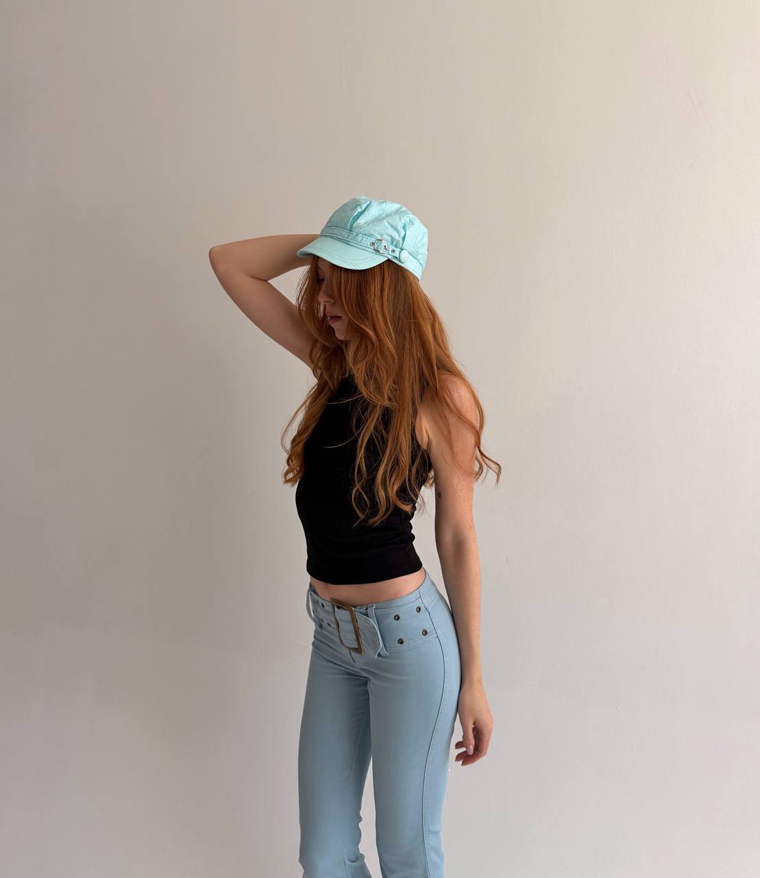 Vintage cotton blue cap