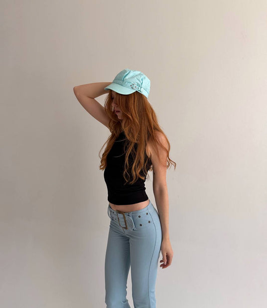 Vintage cotton blue cap