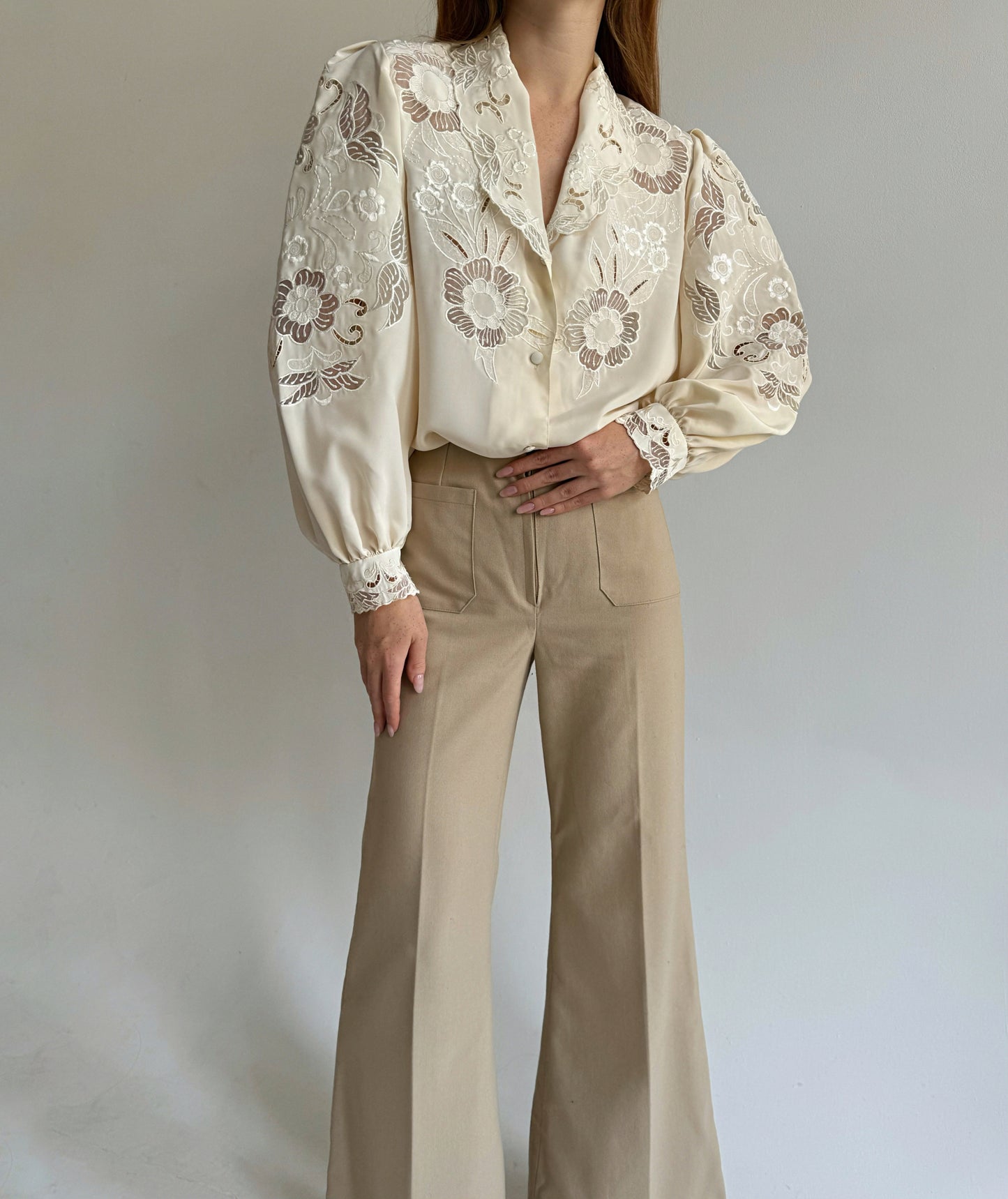 Vintage embroidery blouse