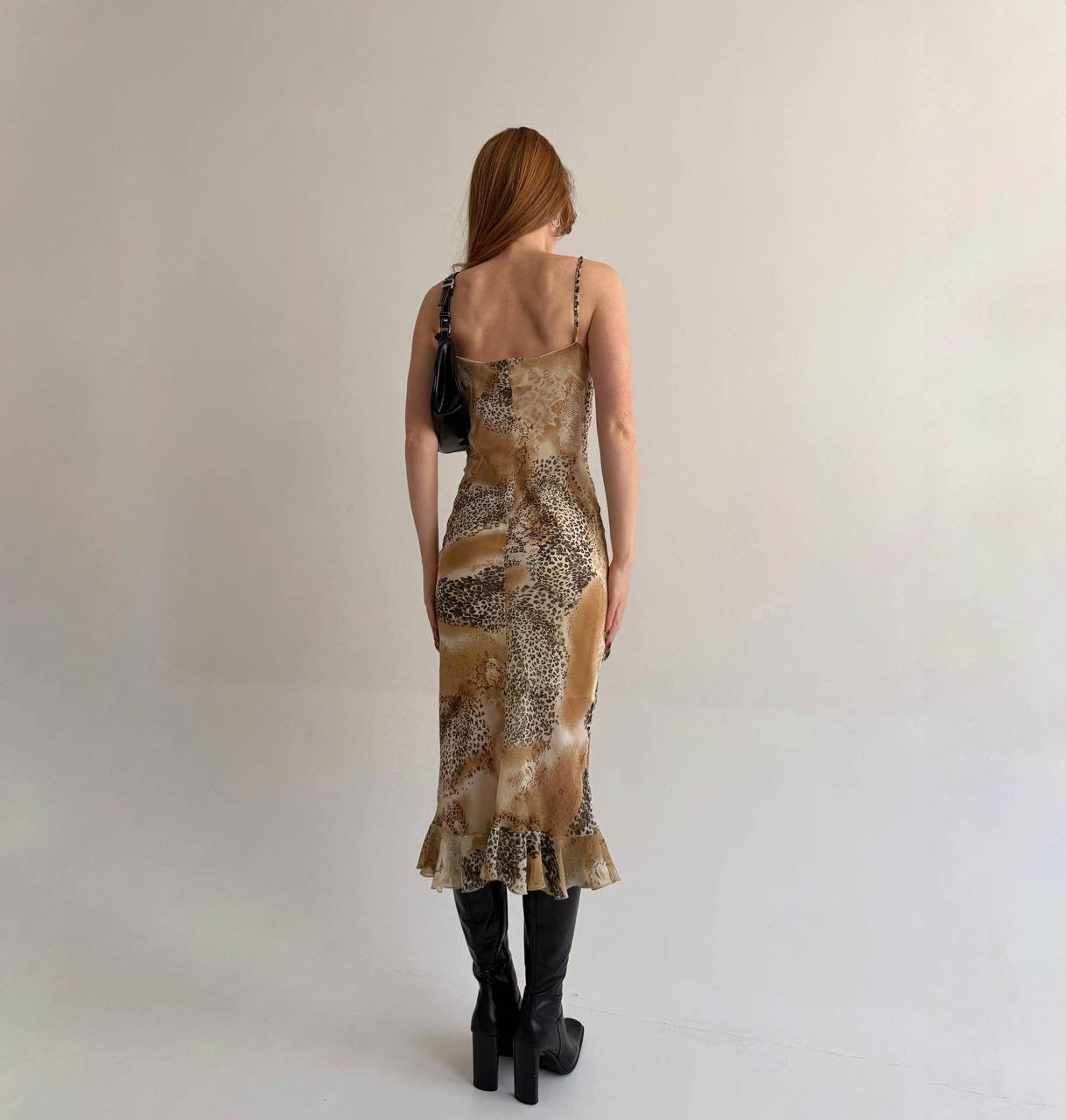 Vintage leopard printed dress