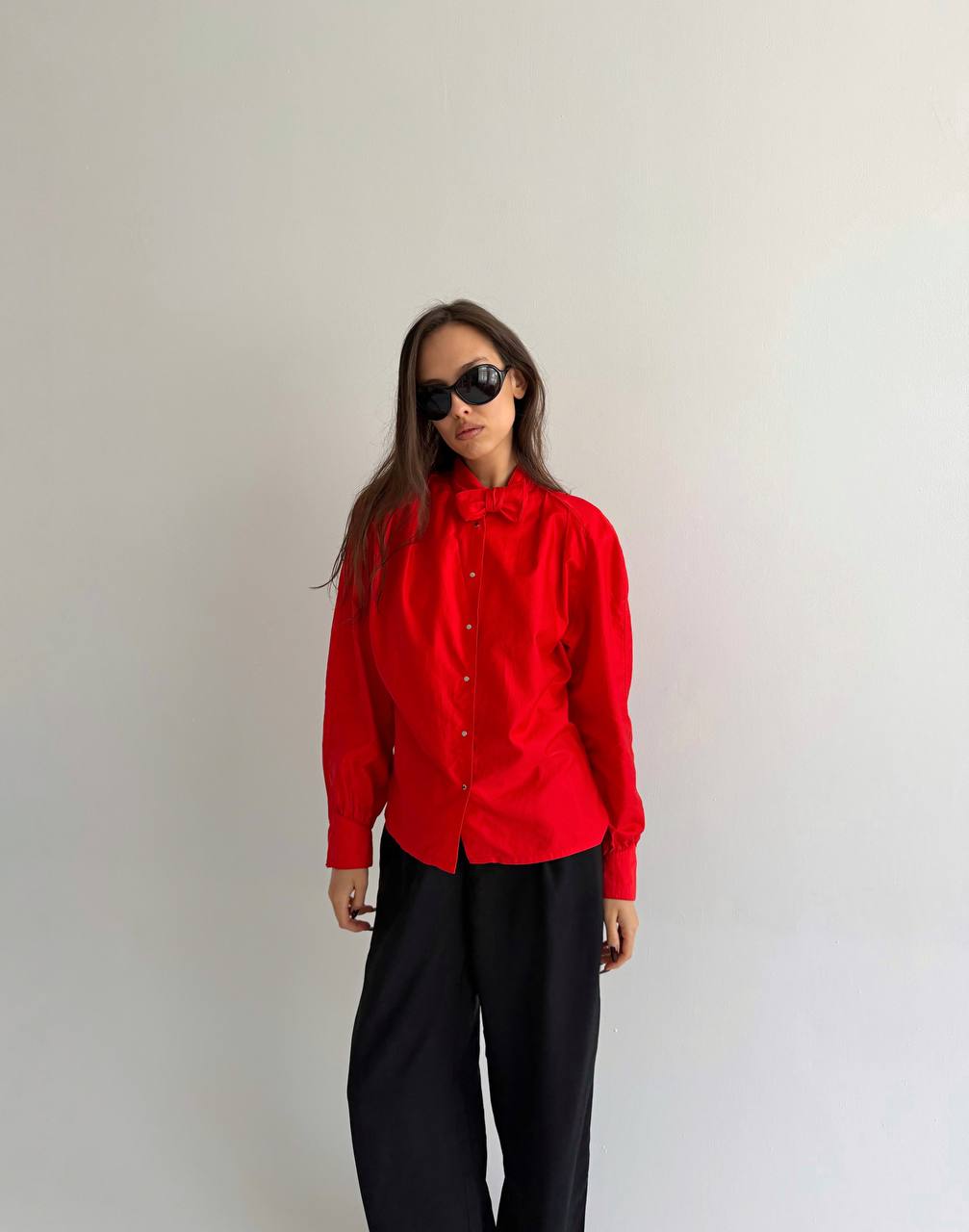 Vintage Thierry Mugler red blouse