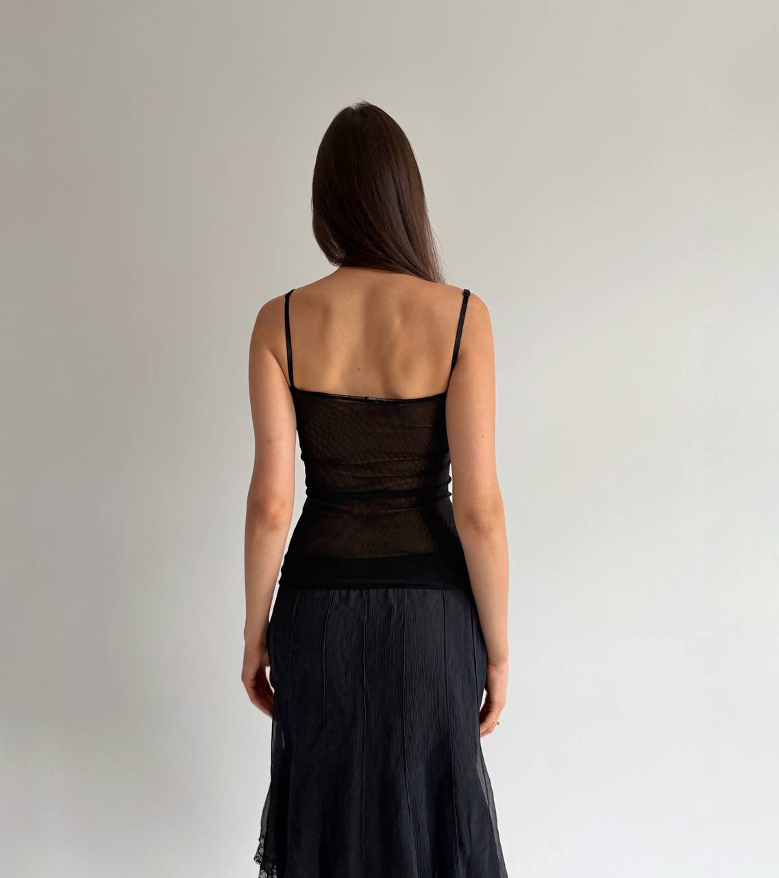 Vintage top with flower appliqué