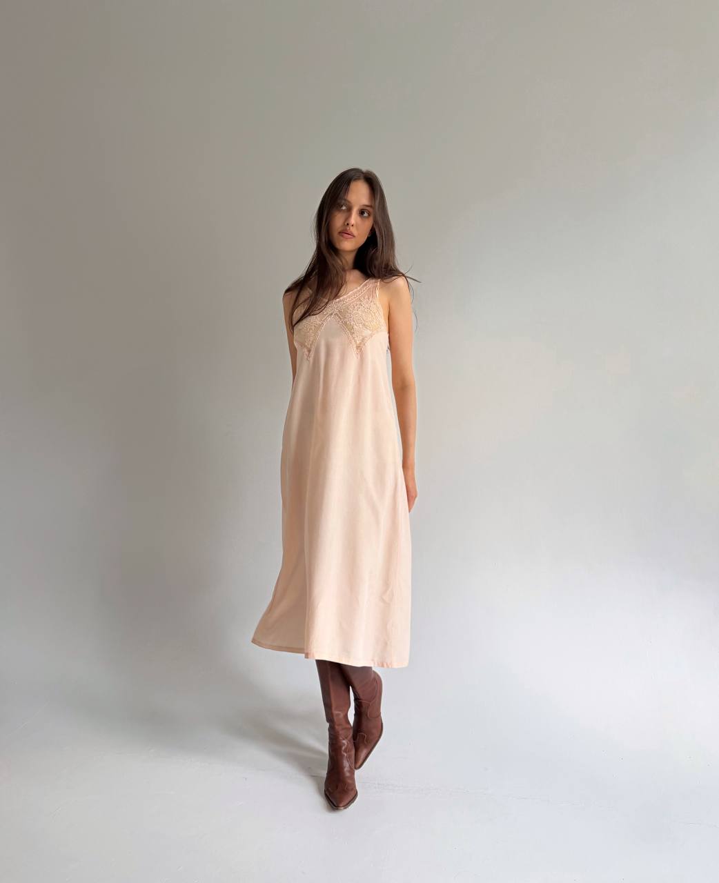 Vintage pure silk slip dress
