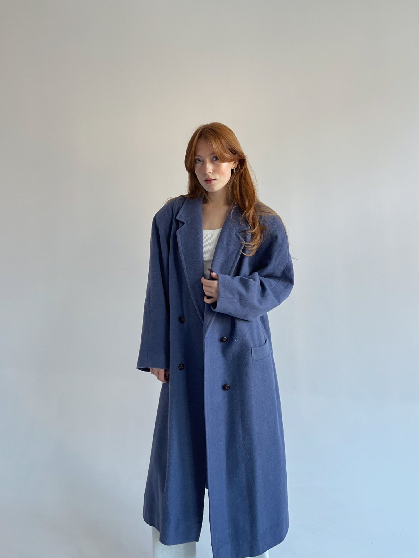 Vintage oversized 85% wool coat