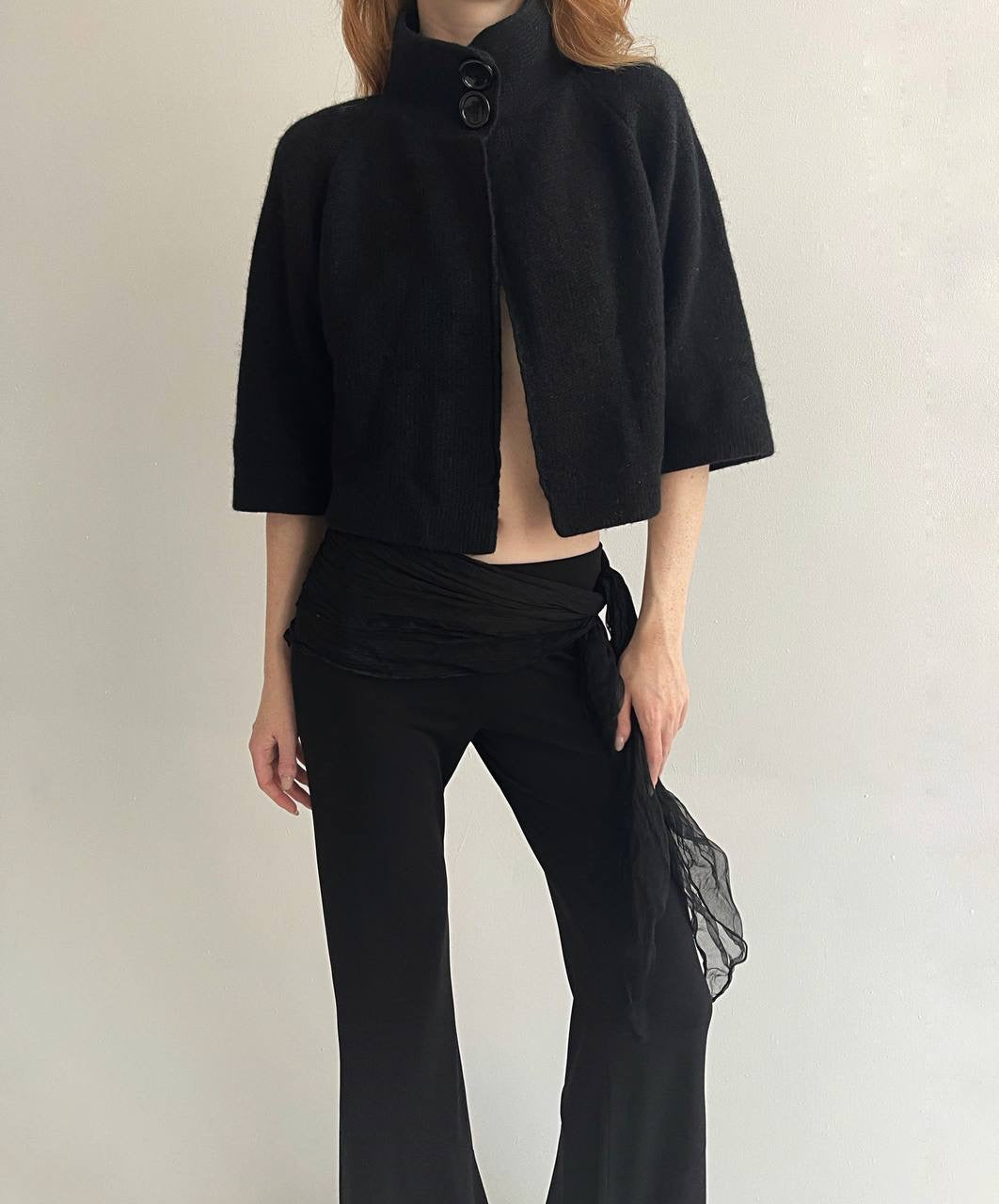 Vintage 70% lambswool 20% angora knitted cardigan