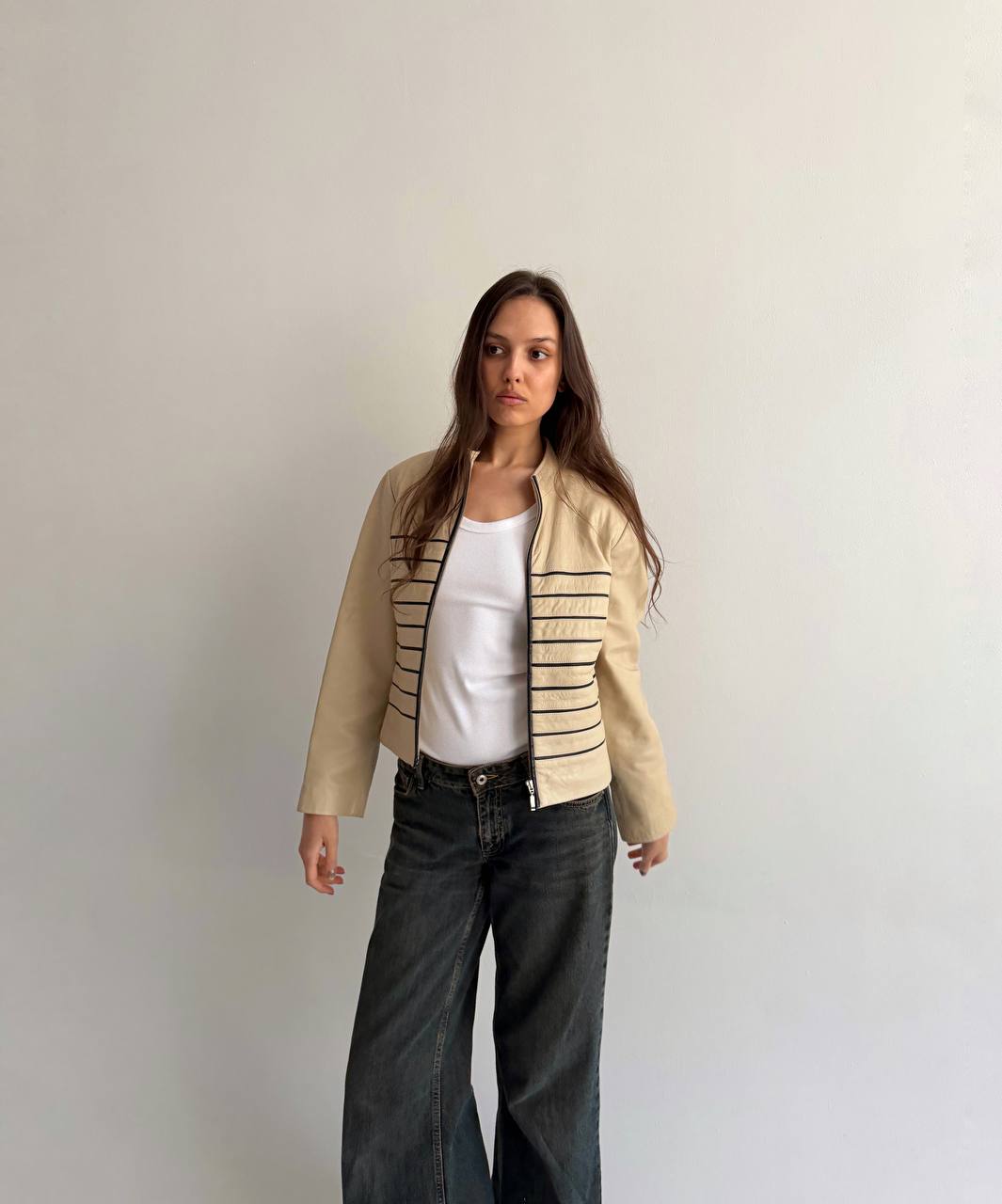 Vintage genuine leather jacket