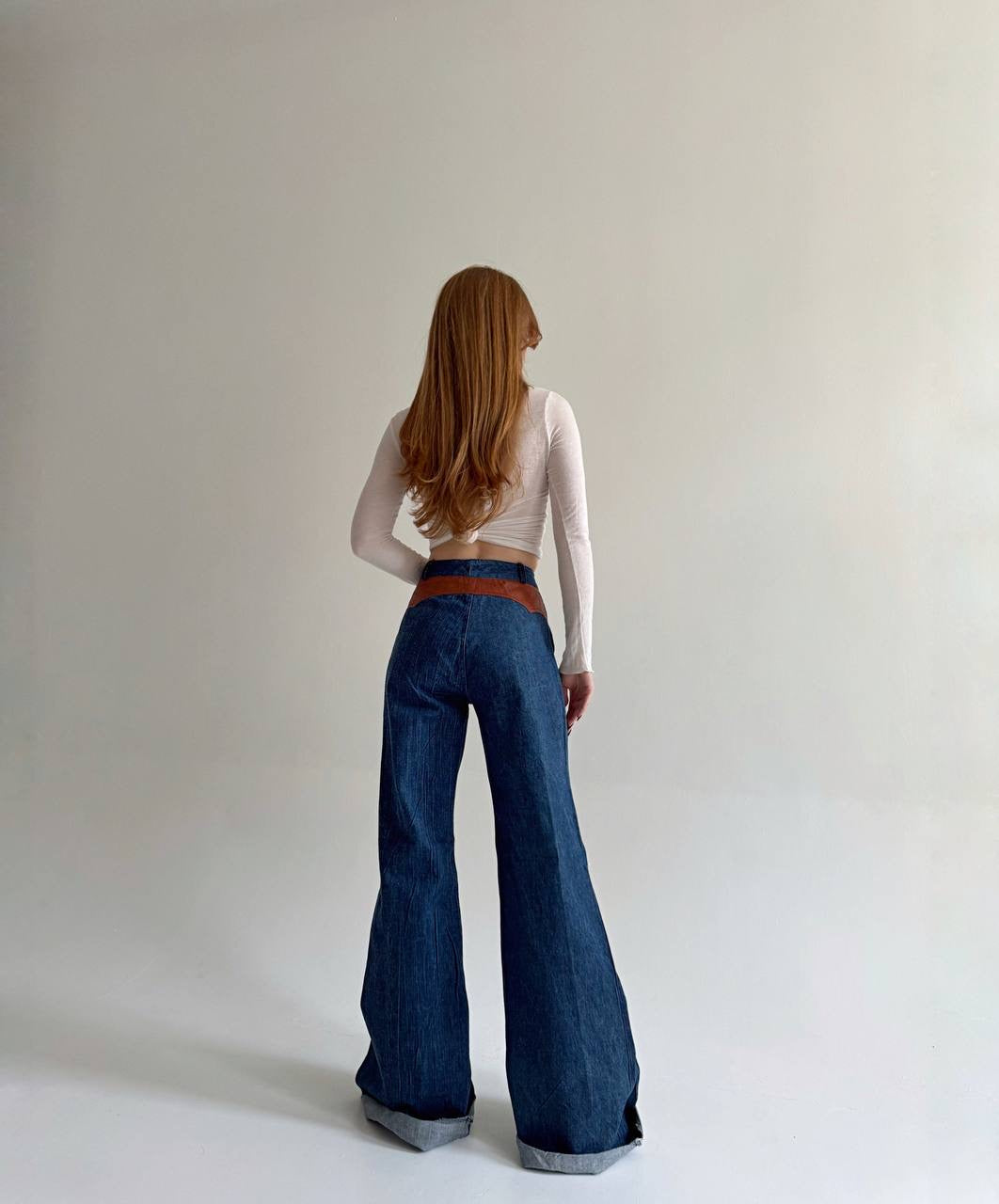Vintage wide leg flared jeans