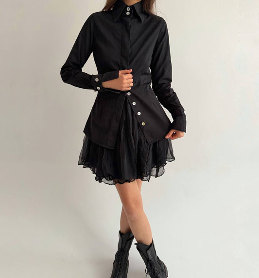 Anne Fontaine cotton black shirt