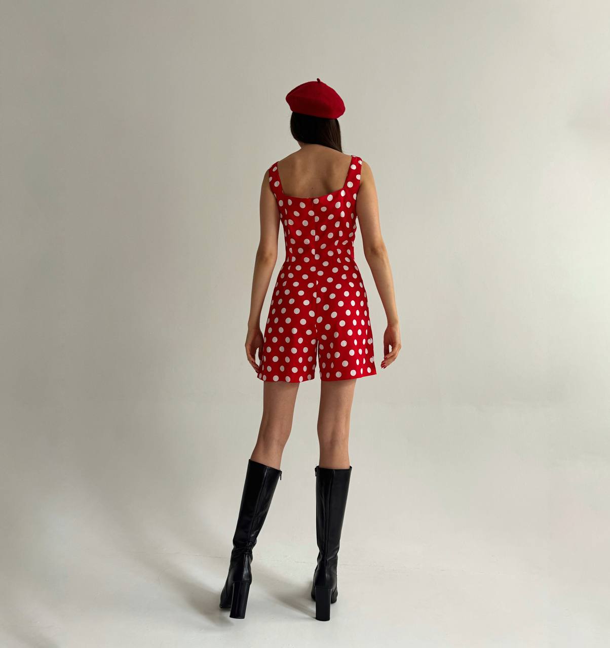 Vintage Blumarine polka dot red jumpsuit