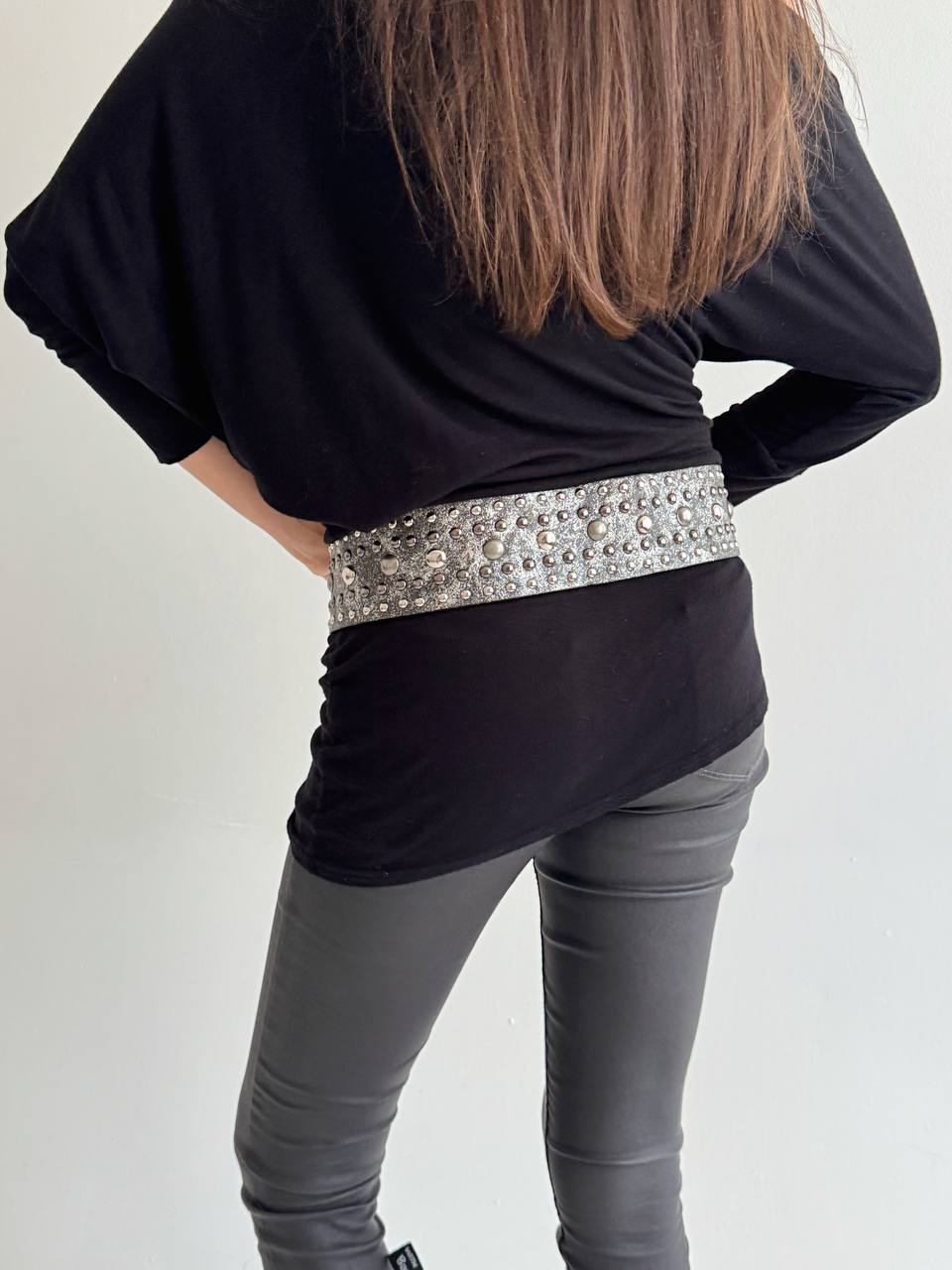 Vintage metallic studded belt