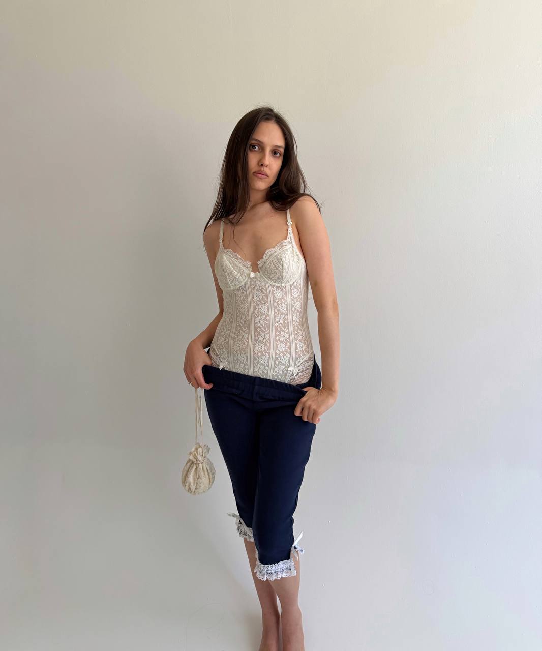 Vintage La Perla lace knitted body