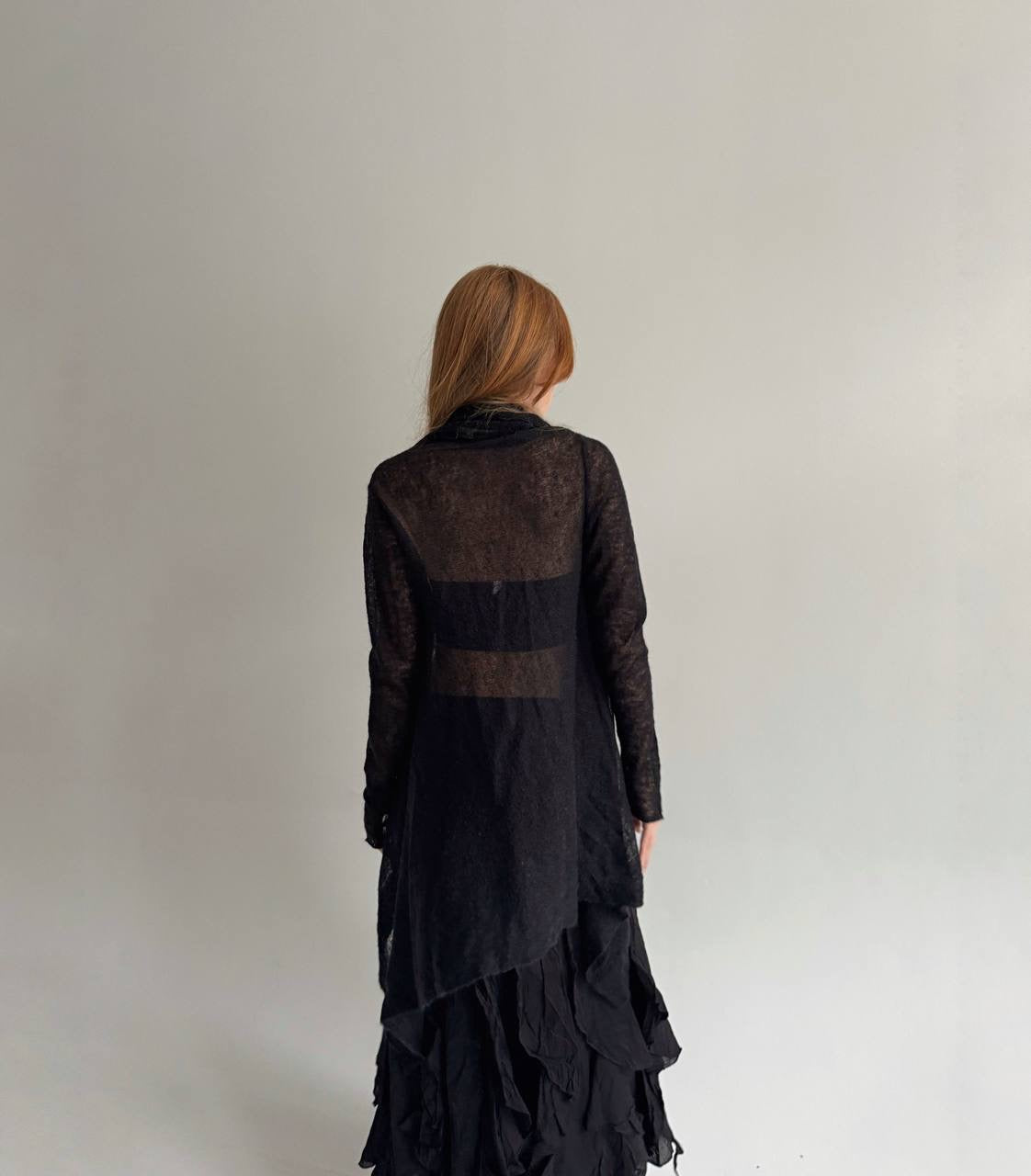 Vintage semi cardigan with long ties