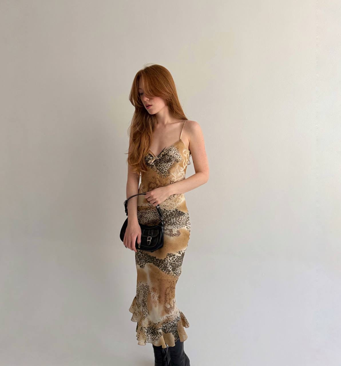 Vintage leopard printed dress