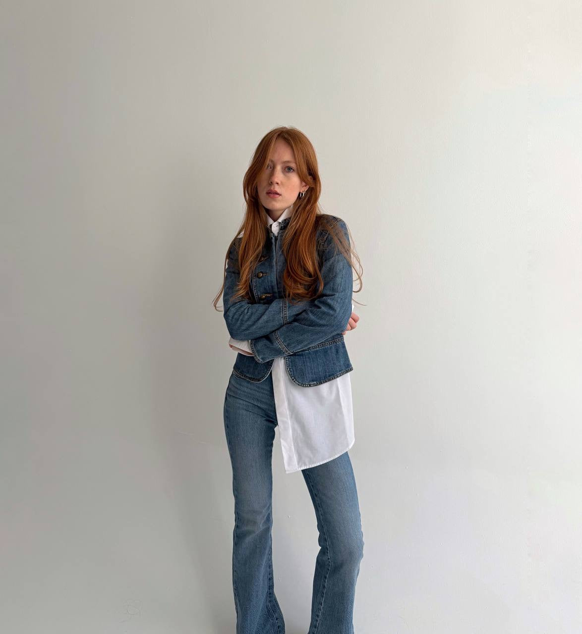 Y2K denim napoleon type jacket