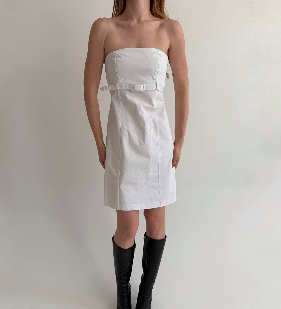 Vintage cotton 90s minimalism inspired dress