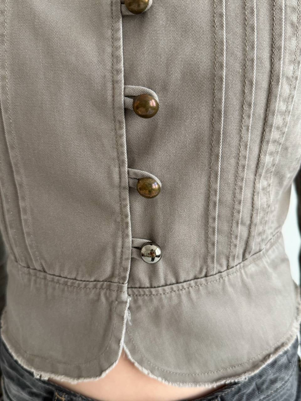 Y2K cotton napoleon soldier type jacket