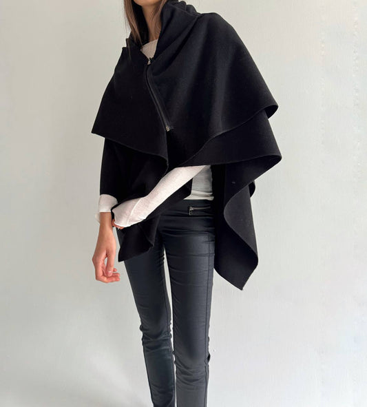 Vintage avant garde reversible poncho