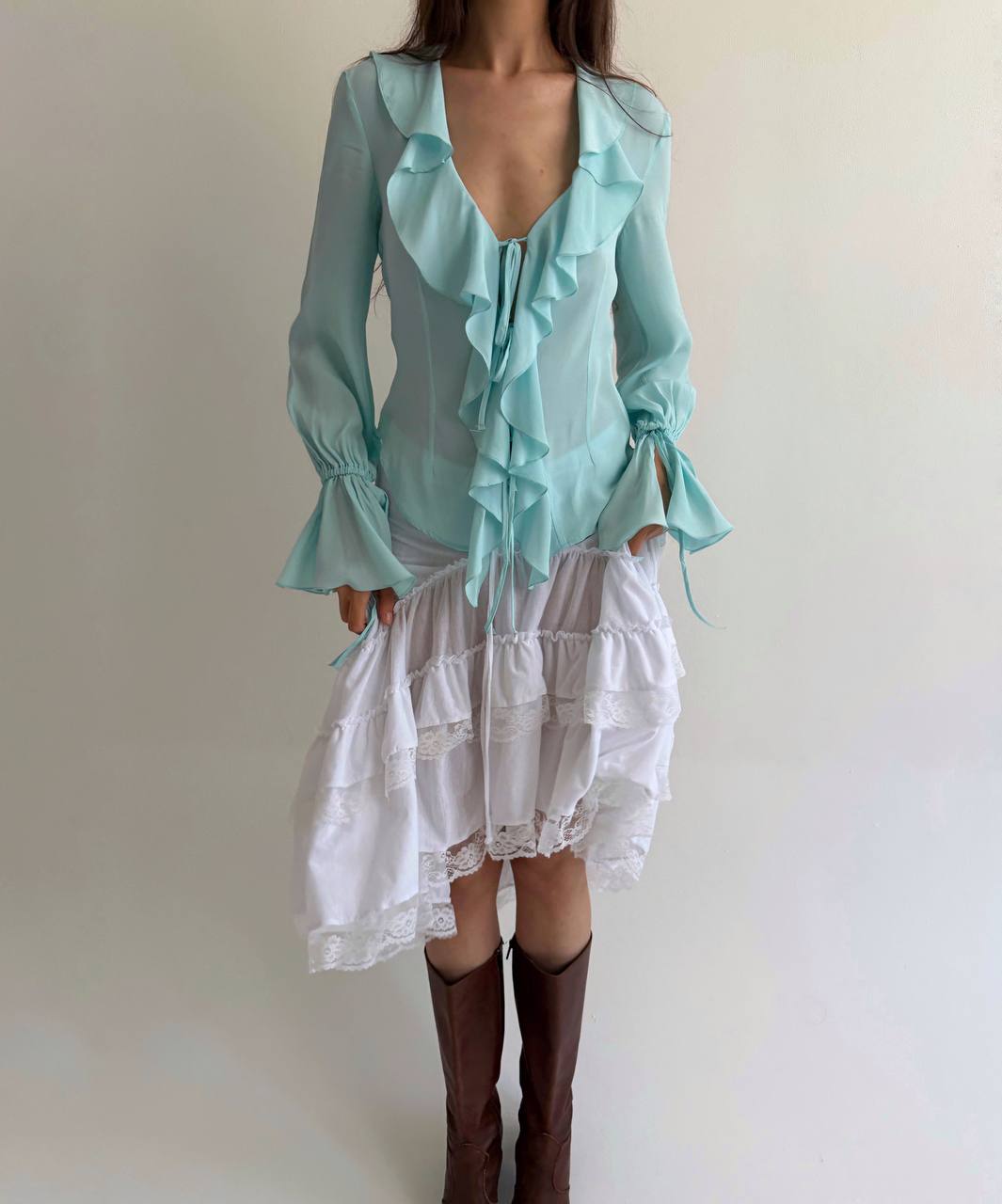 Blumarine Blugirl acetate and silk blouse
