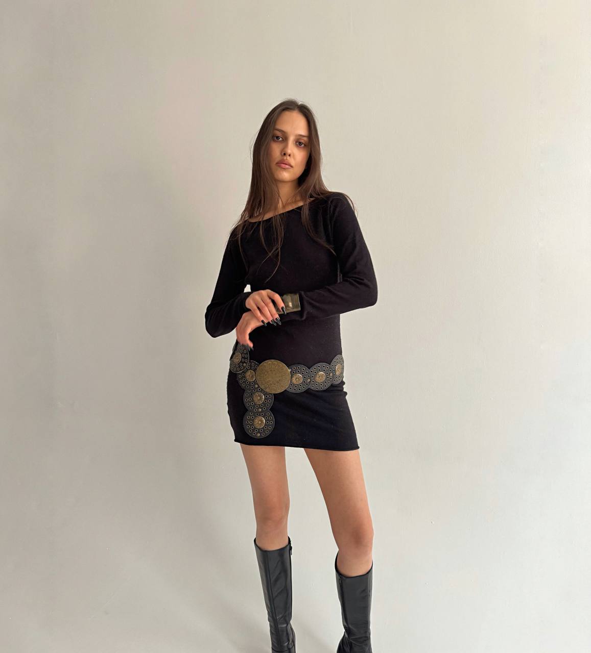 Vintage viscose cashmere dress