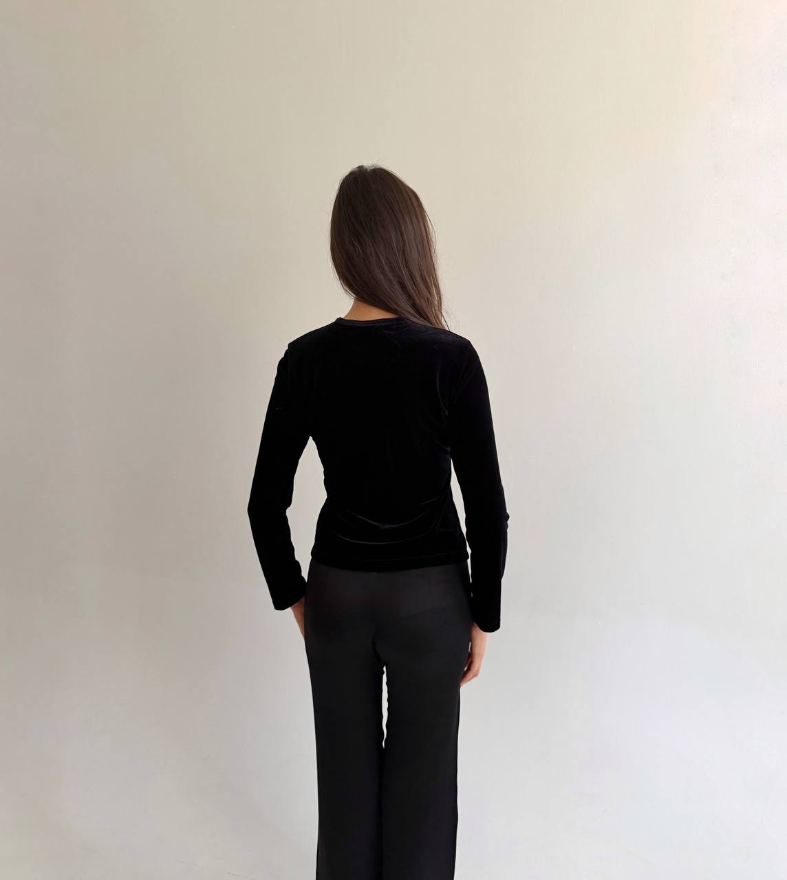 Vintage velvet cardigan with roses