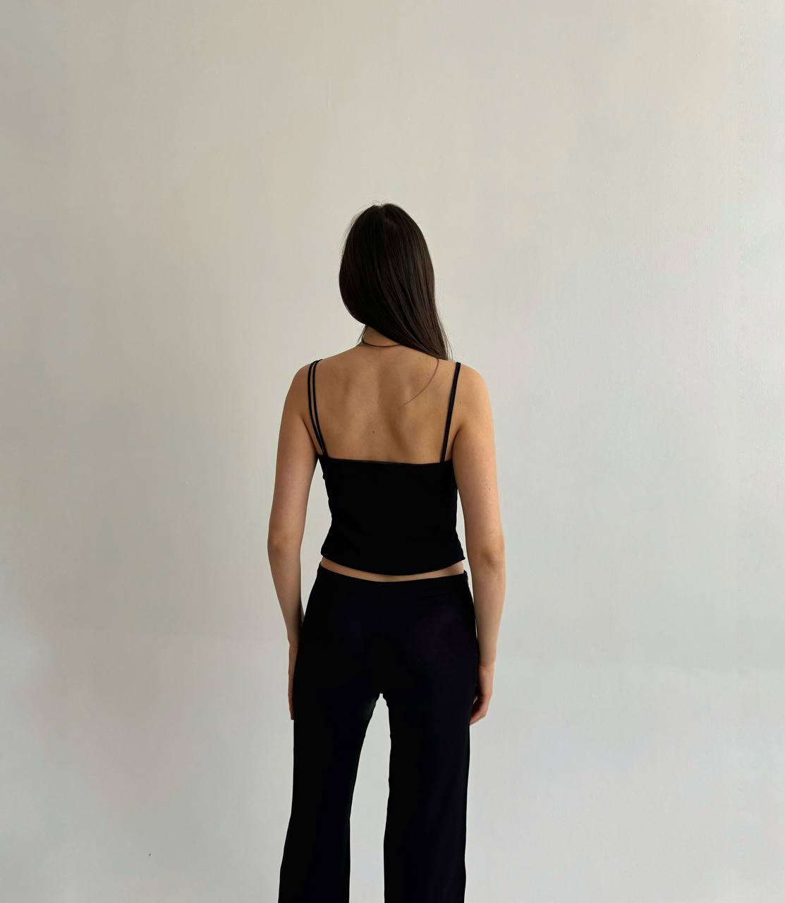 Vintage La Perla rose black top